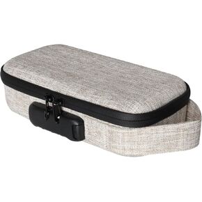 Creamy White Insulin Cooler Travel Case with Combination Lock, Portable Medication Cooler Bag, Diabetes Supplies Organizer