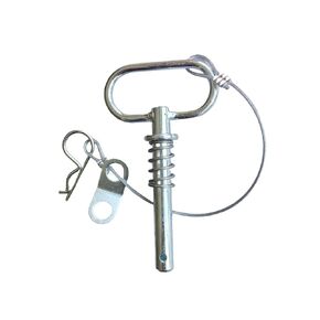 Heavy Duty 1/2 x 3 Hitch pins and Clips, Trailer pins with Springs for Towing for Hook and axle Connections (1)