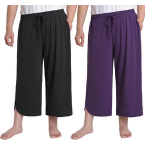Latuza Women’s Plus Size Size Pants Lounge Pants فضفاضة مع جيوب