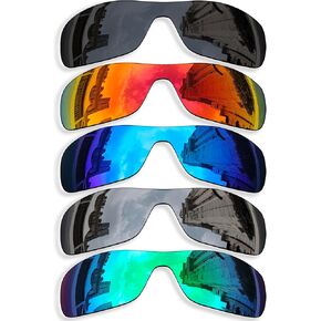 5 Pieces Polarized Replacement Lenses for Oakley Antix OO9077 Sunglass, Anti-Scratch and Impact Resistant