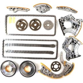 Timing Chain Tensioner Kit Fits for Touareg S5 A8 S8 Q7 4.2 5.2 FSI BAR BSM, for 4.2L FSI V8 5.2L V10 DOHC Timing Chain Aftermarket Parts, Replace OE 079109217R 079109218R
