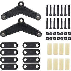 Soaring Trailer Shackle Kit, Tandem Axle Trailer Shackle Kit, Trailer Equalizer Suspension Kit for Double Eye Leaf Springs (3500 lbs-5200 lbs Axles) (7-3/4" Hole Pitch Equalizer)