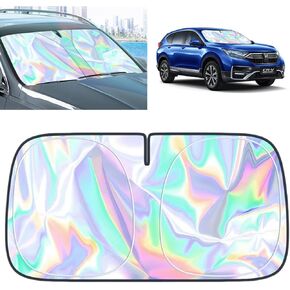 for Toyota RAV4 Windshield Sun Shade - Foldable Windshield Cover Sun Shade RAV4 2006-2025 Accessories Protect Car from Sun Rays Overlapping UV Reflective Window Sunshad