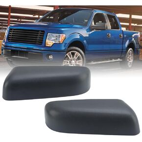 Replacement Right Passenger Mirror Cover Caps Compatible with 2009 2010 2011 2012 2013 2014 Ford F-150 (Textured Black)