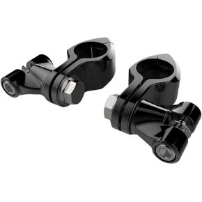 Ciro 60022 Standard Engine Guard Highway Peg Mount Kit (Black For All 1-1/4")