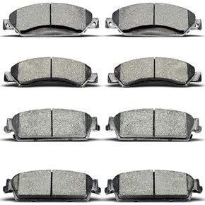 Front Rear Semi-Metal Brake Pads Sets Fit For Cadillac Escalade ESV/EXT,For GMC Sierra 1500 / Yukon/Yukon XL 1500，For Chevy Avalanche/Silverado 1500 / Suburban 1500 / Tahoe D1092 D1194