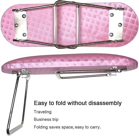 Nail Pillow Hand Rest, Soft Microfiber Leather Manicure Hand Pillow Wolinspring Professional Nail Rest Cushion Nail Art Stand Table Desk Station for Nail Technician Use(Gray Silver) in Saudi Arabia