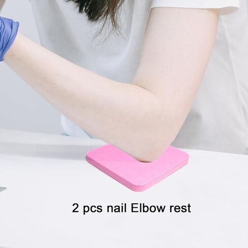 Nail Pillow Hand Rest, Soft Microfiber Leather Manicure Hand Pillow Wolinspring Professional Nail Rest Cushion Nail Art Stand Table Desk Station for Nail Technician Use(Gray Silver) in Saudi Arabia