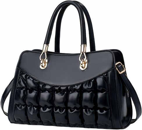 I IHAYNER Quilted Puffy Purses and Handbags for Women Top Handle Satchel Shoulder Bags with Compartments in Saudi Arabia