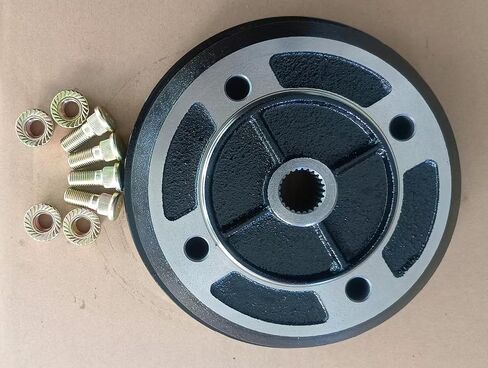 Rear Wheel Brake Drum Hub 41038-1226 with Bolts Nuts Replacement for 1993-2001 Kawasaki Mule Kaf 2010 2020 2500 2510 2520 UTV in Kuwait