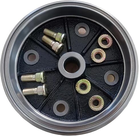Rear Wheel Brake Drum Hub 41038-1226 with Bolts Nuts Replacement for 1993-2001 Kawasaki Mule Kaf 2010 2020 2500 2510 2520 UTV in Kuwait