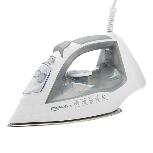 Amazon Basics Ceramic Soleplate Steam Iron, 1700-Watt, Gray, 11 Inch in Kuwait