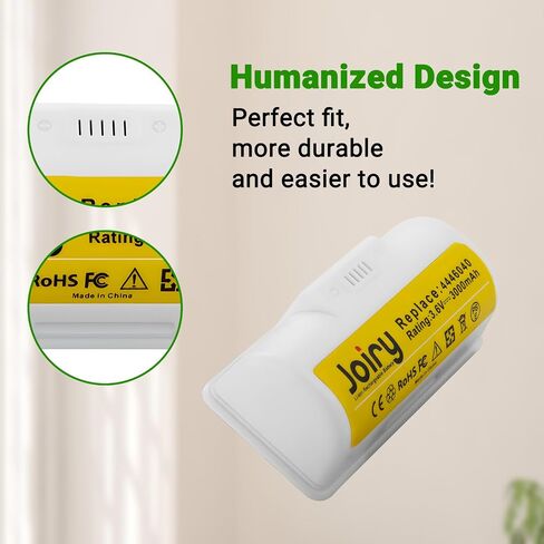 Joiry Li-ion Battery 3.6V 3Ah for iRobot Braava Jet 240 Floor Mopping Robots Lithium Cell (White) in Kuwait