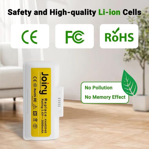 Joiry Li-ion Battery 3.6V 3Ah for iRobot Braava Jet 240 Floor Mopping Robots Lithium Cell (White) in Kuwait