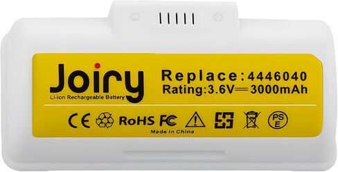 Joiry Li-ion Battery 3.6V 3Ah for iRobot Braava Jet 240 Floor Mopping Robots Lithium Cell (White) in Kuwait