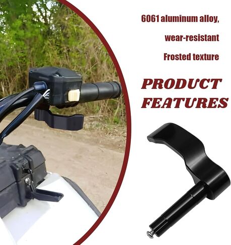 Aluminum Thumb Throttle Control Lever Black - Direct Fit for Polaris Sportsman 450/550/570/850/XP1000 and Scrambler 550/850/XP1000 EPS (2009-2024), Replace Part # 2010359, 2010336 in Saudi Arabia