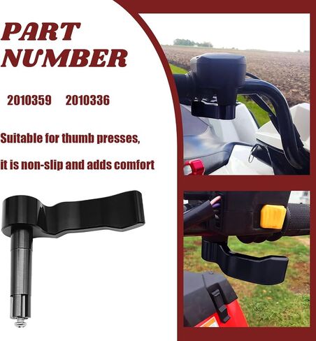 Aluminum Thumb Throttle Control Lever Black - Direct Fit for Polaris Sportsman 450/550/570/850/XP1000 and Scrambler 550/850/XP1000 EPS (2009-2024), Replace Part # 2010359, 2010336 in Saudi Arabia