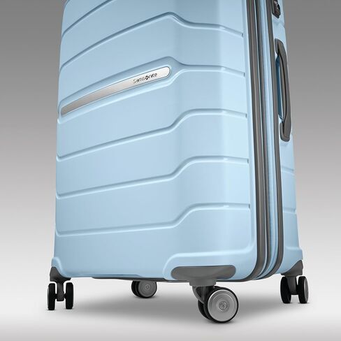 Samsonite Freeform 24 بوصة الأمتعة المتوسطة مع عجلات دوار مزدوجة 360 درجة - حقيبة محددة - قفل TSA ، معتمد من شركات الطيران - البولي بروبيلين متينة قابلة للتوسيع للسفر خفيف الوزن - السماء الأزرق in Saudi Arabia