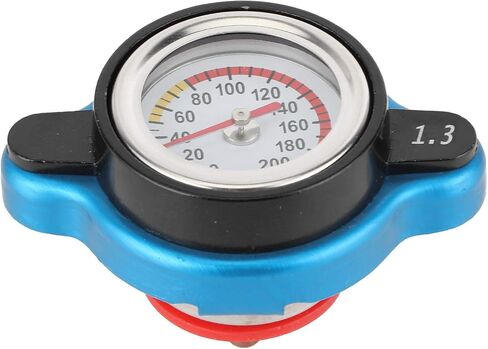 Thermostatic Radiator Cap, Universal Thermostatic Radiator Cap Water Tank Cover Leakproof W/Temperature Gauge(Big head 1.1bar) in Saudi Arabia