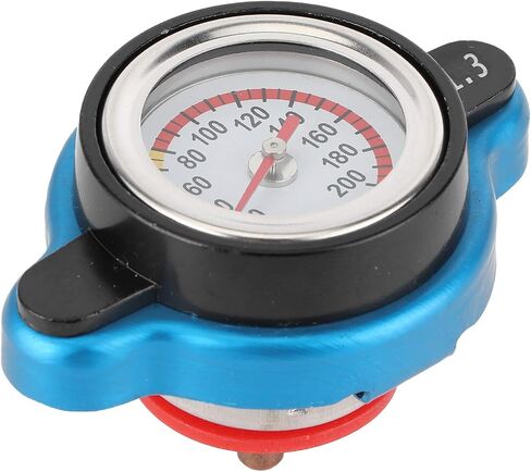Thermostatic Radiator Cap, Universal Thermostatic Radiator Cap Water Tank Cover Leakproof W/Temperature Gauge(Big head 1.1bar) in Saudi Arabia
