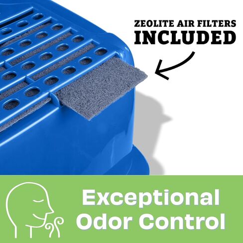 Van Ness Pets Odor Control Extra Large, Giant Enclosed Cat Pan with Odor Door, Hooded, Blue, CP7 in Saudi Arabia