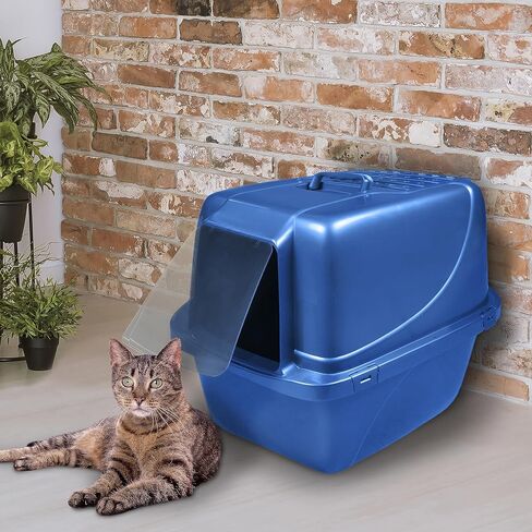 Van Ness Pets Odor Control Extra Large, Giant Enclosed Cat Pan with Odor Door, Hooded, Blue, CP7 in Saudi Arabia