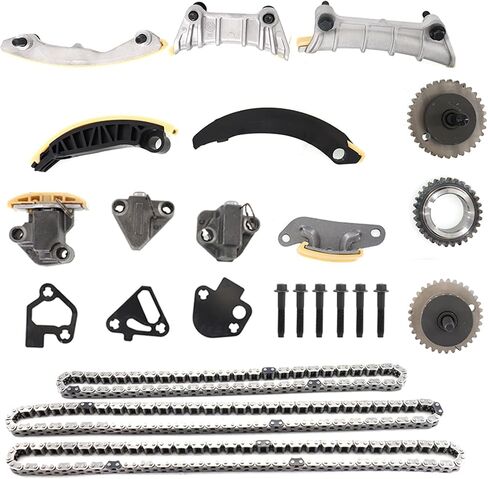 Timing Chain Kit with Sprocket, Tenioner & Guide Fits for Buick Allure Enclave/Cadillac ATS CTS SRX STS XTS/Chevrolet/GMC CID/Saab CID 9-0753S in Saudi Arabia