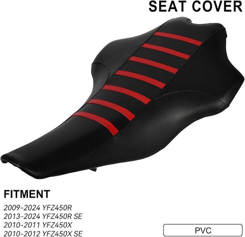 ATV Seat Cover Non-Slip Soft Waterproof for YFZ450R 2009-2024 YFZ450R SE 2013-2024 YFZ450X 2010-2011 YFZ450X SE 2010-2012, High Elastic Leather Blue in Saudi Arabia