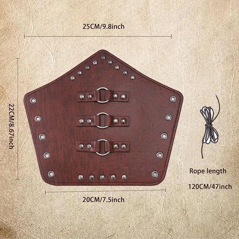 واقي ذراع الجلود في العصور الوسطى التي لا تقهر من القرون الوسطى مع مشبك حزام - قفازات مثالية لحارس ذراع الرماية ، أذرع الكفة in Kuwait