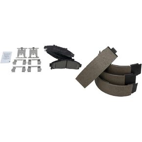 TRQ Brake Pads Ceramic Compatible with 1995-2002 Ford Ranger Mazda B2300 1998-2001 B2500 B3000 B4000