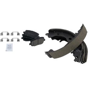 TRQ Brake Pads Ceramic Compatible with 2003-2008 Toyota Corolla