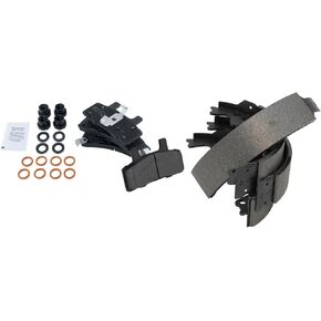 TRQ Brake Pads Semi-Metallic Compatible with 1990-2002 Chevrolet Astro GMC Safari