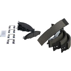TRQ Brake Pads Semi-Metallic Compatible with 2008-2011 Ford Focus