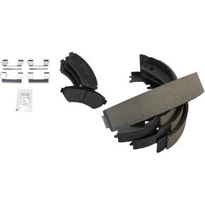 TRQ Brake Pads Semi-Metallic Compatible with 1997-1999 Cadillac DeVille