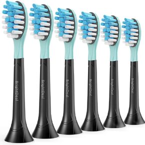 برايت ديل رؤوس فرشاة اسنان كهربائية سونيكير بروتكتيف كلين دايموند كلين ديلي كلين ايزي كلين هيلثي وايت اكسبرت كلين W C2 G2 C3 G3 W3 C1 فرشاة اسنان كهربائية سونيك 4100 5100 ابيض، 10 قطع in Kuwait