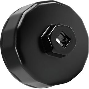 67 ملم 14 المزامير 3/8 '' محرك زيت زيت غطاء المقبس أداة مرشح زيت الفلتر مفتاح غطاء زيت مفتاح غطاء لتغيير مرشح الزيت متوافق مع سوبارو 15208AA160 15208AA100 مرشح الزيت