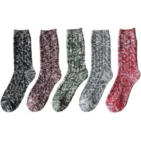 Men's Dress Socks, Colorful Funky Socks for Men, Fashion Patterned Socks, Size 7-11, 5 Pairs