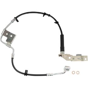 TRQ Front Left Brake Hose Drivers Side Compatible with 2000-2001 Dodge Ram 1500 2000-2002 Ram 2500 Ram 3500