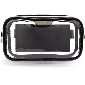 kate spade new york Women's Leather Clear Belt Bag, Removable Zip Pouch for Hands-Free Carrying & Travel