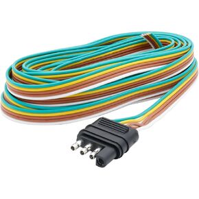 Pitvalerst 4 Pin Flat Trailer Wiring 16 Gauge 25 قدمًا للقارب