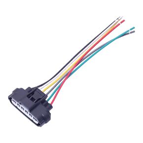 DUNSIHUI Throttle Body Pigtail TPS 9098011858 Throttle Position Sensor Pigtail Repair Connector 90980-11858 Throttle Position Sensor Pigtail 6-Way 6-Pin