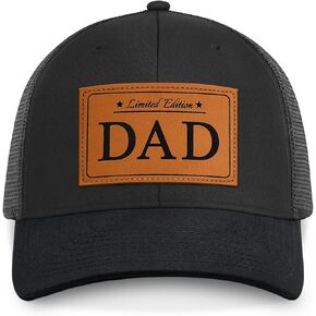 ZAGKOO Dad Gifts from Daughter Son - Men Gift for Father's Day, Birthday, Christmas - Dad Hats 2025 for New First Time Dads Papa Grandpa Stepdads - Leather Patch Adjustable Snapback Cotton Trucker Cap