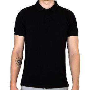 RIYU Men's Short Sleeve Cotton Polo Shirt - Slim Fit - Soft, Durable, Color Retention