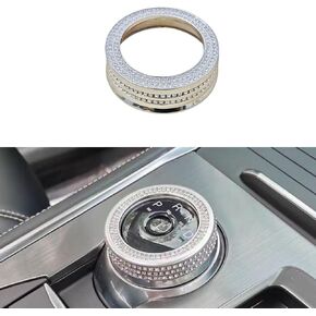 إكسسوارات تزيين السيارة الداخلية المتوافقة مع Ford Explorer 2020-2025 Syfter Cover Cover Cover Parts Accessories Rhinestone (Silver) in Saudi Arabia