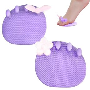 Toe Separators for Women,Toe Separators for Overlapping Toes,Multifunctional Bunion Corrector with Flower Shape Improves Bunion,Plantar Fasciitis or Other Foot Pain（Purple）