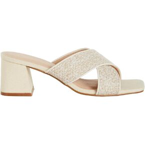 City Chic Women's Wide Fit Slide Sandals - Tuscany