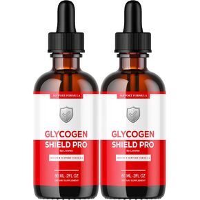 (2 Pack) Glycogen Shield Pro - Glycogen Shield Pro Drops, GlycogenShield Pro Drops, GlycogenShield Pro Support, Glycogen Shield Pro Support, Glycogen Shield Pro Supplement, 2 Bottles for 60 Days