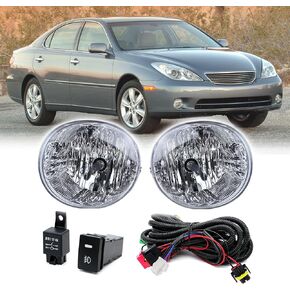 مجموعة أضواء الضباب متوافقة مع 04-05 Toyota RAV4/ 05-07 Toyota Avalon/ 06-09 Toyota 4 Runner/ 05-06 LEXUS ES330 OEM POG LAMPS (2004-2005 RAV4)