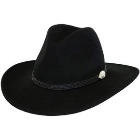 Outback Trading Company Men's 1307 Shy Game Water-Repellent Crushable UPF 50 Australian Wool Western Cowboy Hat