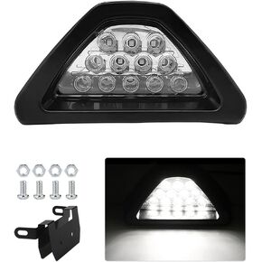 F1 Style Brake Light, Triangle Warning Flash with 12 LED, Waterproof F1 Style Triangle Rear Fog/Stop Light for Car, SUV, Truck (Red)
